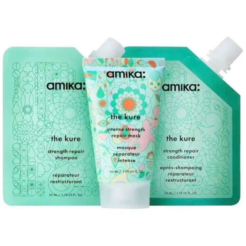 3Pc Amika Kure Set Shampoo Conditioner Mask
